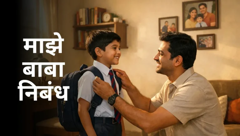 Majhe Baba Nibandh in Marathi – माझे बाबा निबंध मराठी