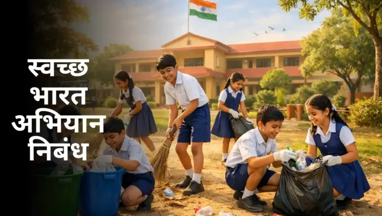 Swachh Bharat Abhiyan Nibandh – स्वच्छ भारत अभियान निबंध