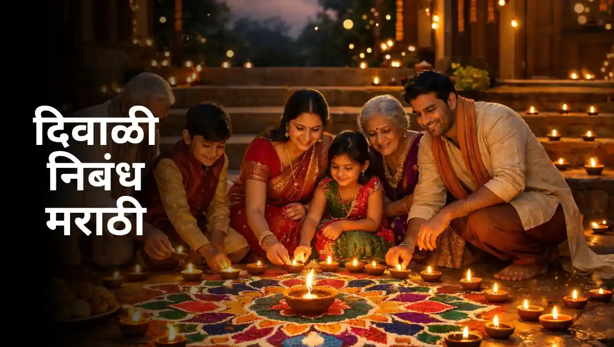 Diwali Nibandh in Marathi – दिवाळी निबंध मराठी