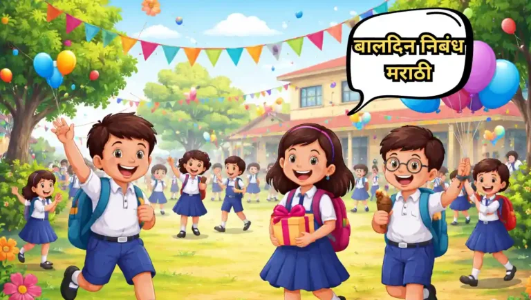 Bal Diwas Nibandh in Marathi – बालदिन निबंध मराठी